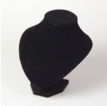 Zdjęcie - Ekspozytor na naszyjnik welurowy czarny 18cm